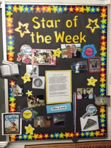 I did a demo with the kids with me as the 'Star of the Week.' 